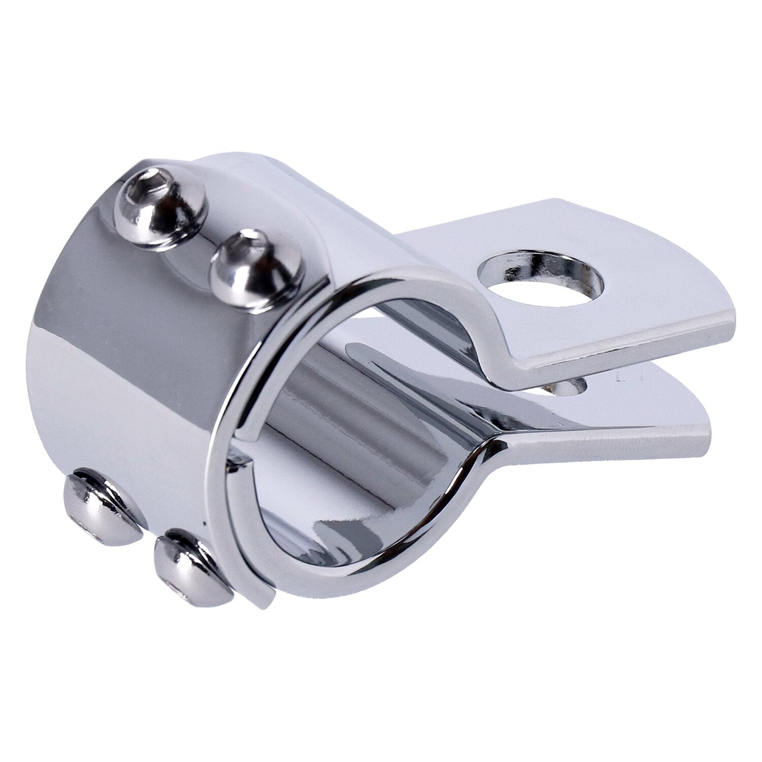 MCS 3-piece clamp 1-1/8" - Chrome steel