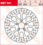 Trw Rund Fast Bremse Rotor Til 250-299mm - Bag