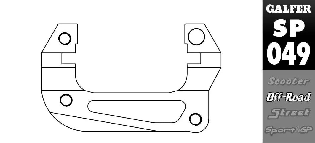 Galfer Brake Caliper Relocation Bracket
