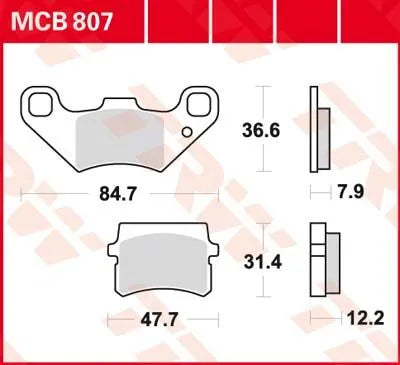 Trw All Round Sintered Metal Brake Pads