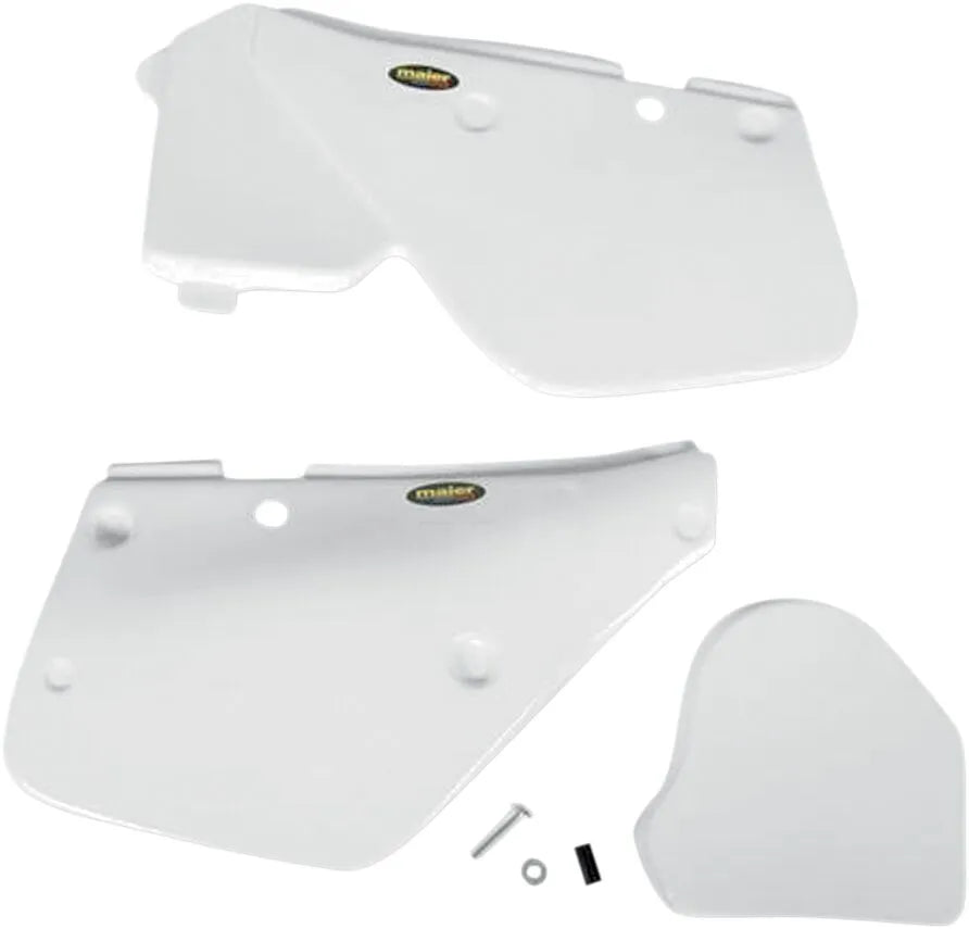 Maier White Side Panels for Yamaha YZ 490 YZ 125 1986-1990