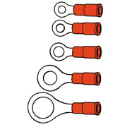 Standard Connectors ring terminal PVC crimp - Red 4.8mm - 100 stk