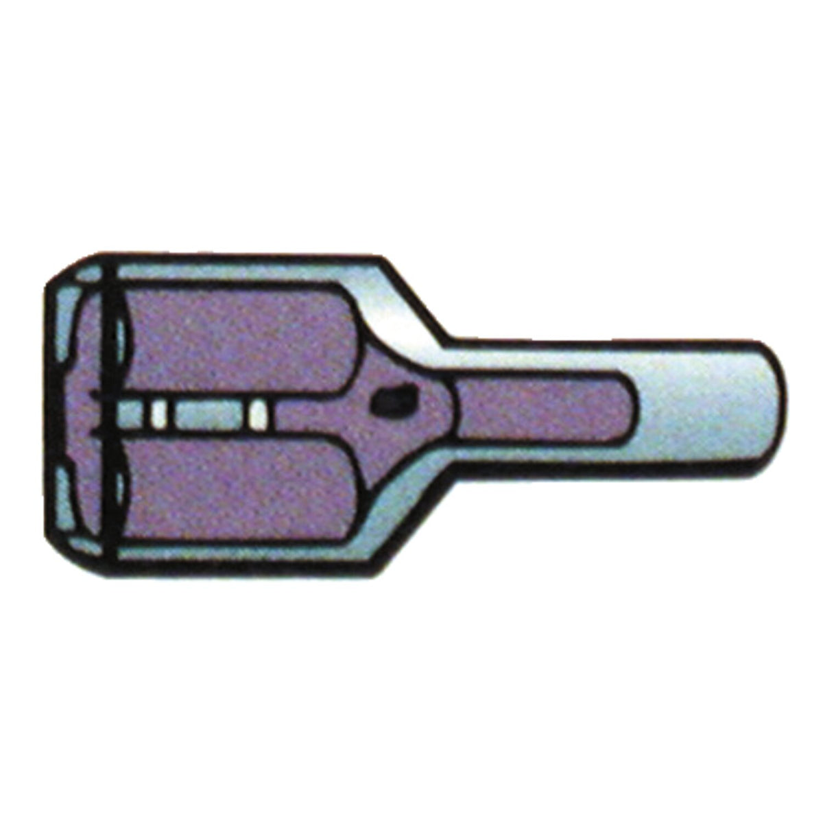Standard Connectors slide-on terminal blue - 100 stk