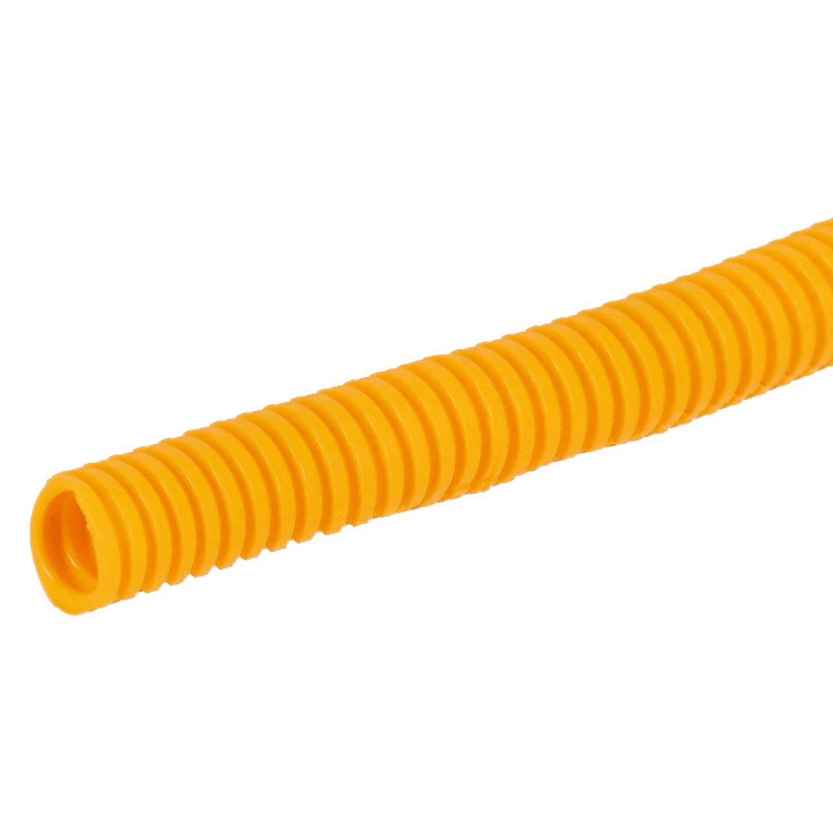 Standard PVC split wiring loom 12ft 3/8" I.D - (9.53mm) - Yellow - 12 stk