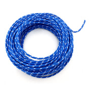 MCS Classic cloth covered wiring 25ft - roll - Blue/white - 25 stk