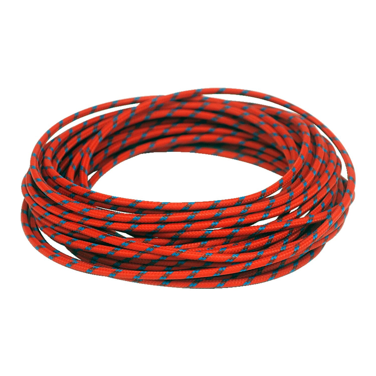 MCS Classic cloth covered wiring 25ft - roll - Red/blue - 25 stk