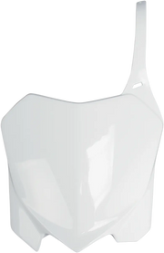 Ufo Front Number Plate For Dirt Bikes - White