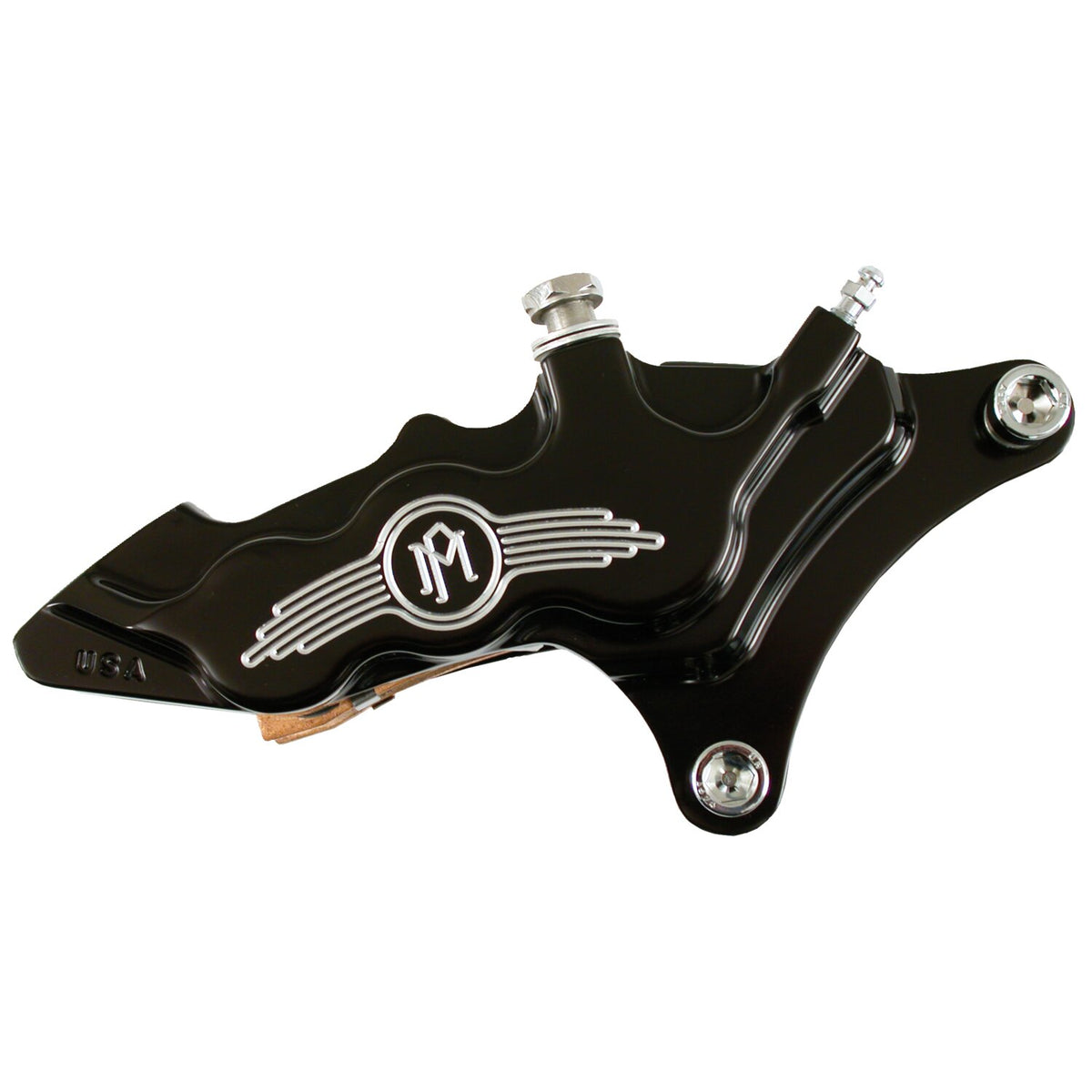 Performance Machine 6-p 112x6b caliper - Bolt-on 11.5" right front - Black CC