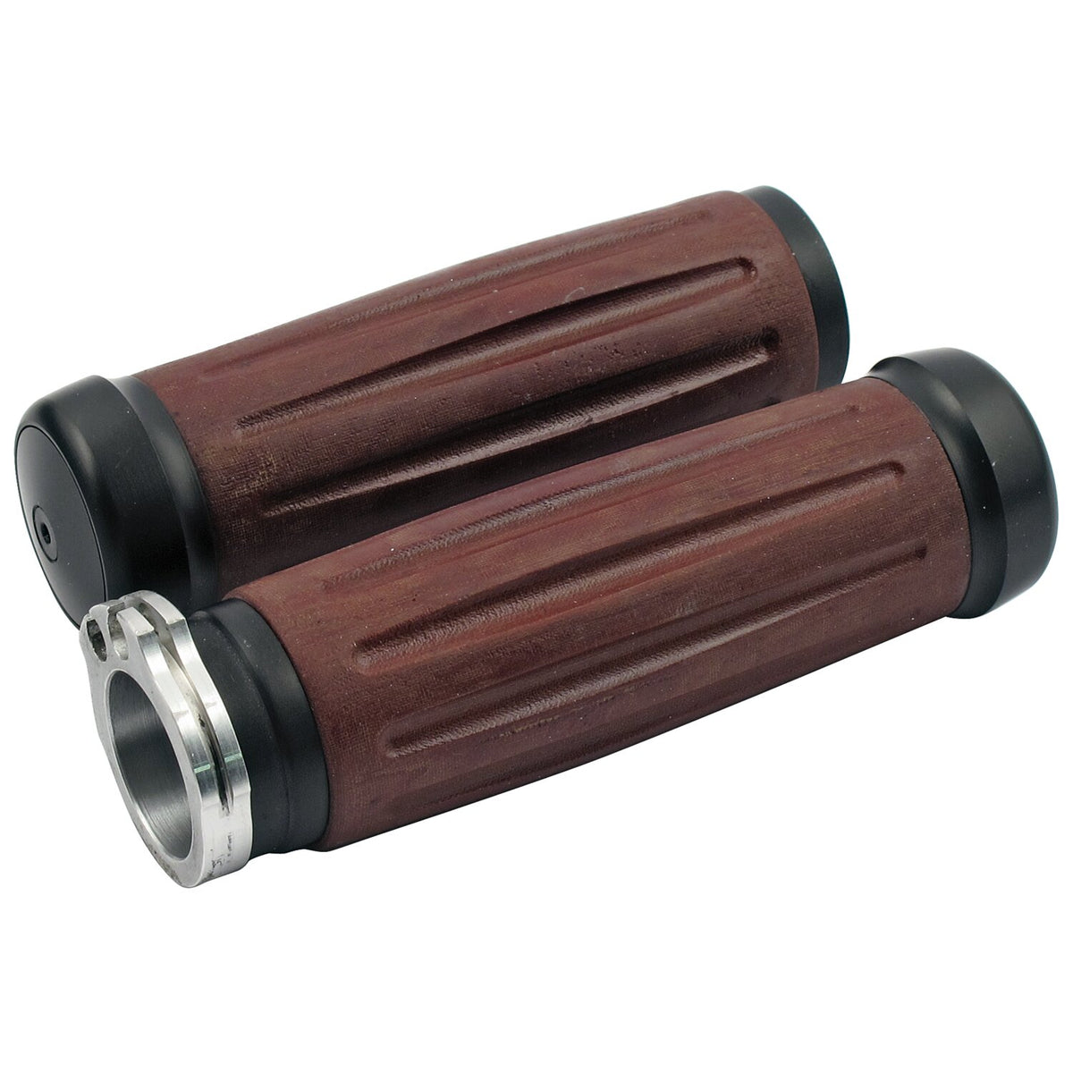 Riverside Custom Riverside Bakelite® retro handlebar grip set - Black