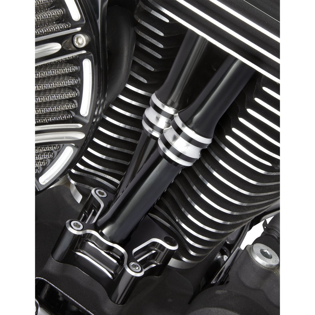 Arlen Ness TC 10-Gauge pushrod cover set - Black