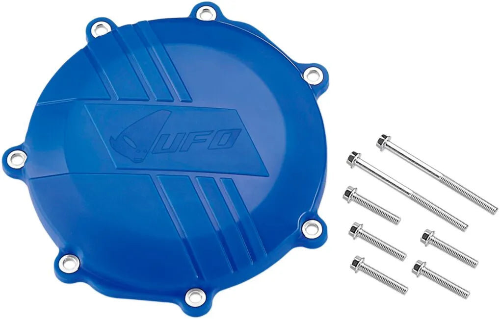 Ufo Clutch Cover For Dirt Bikes - Blue Plastic