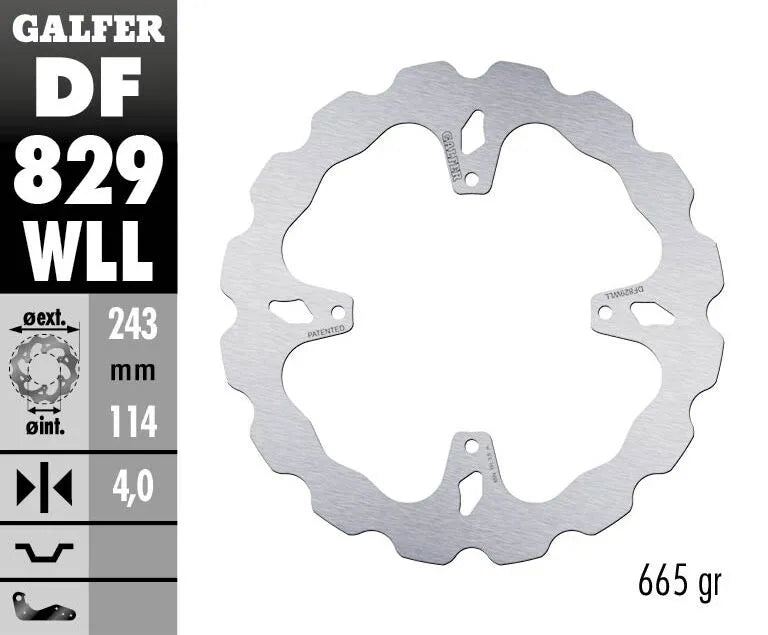 Galfer Wave Bremseklodser - Højtydende erstatning - Bag