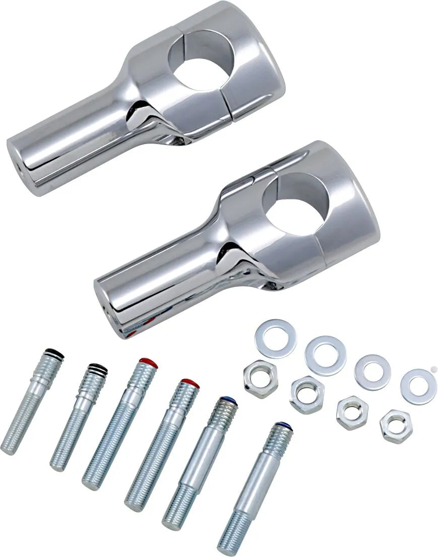 Drag Specialties Big Buffalo Handlebar Risers - Chrome