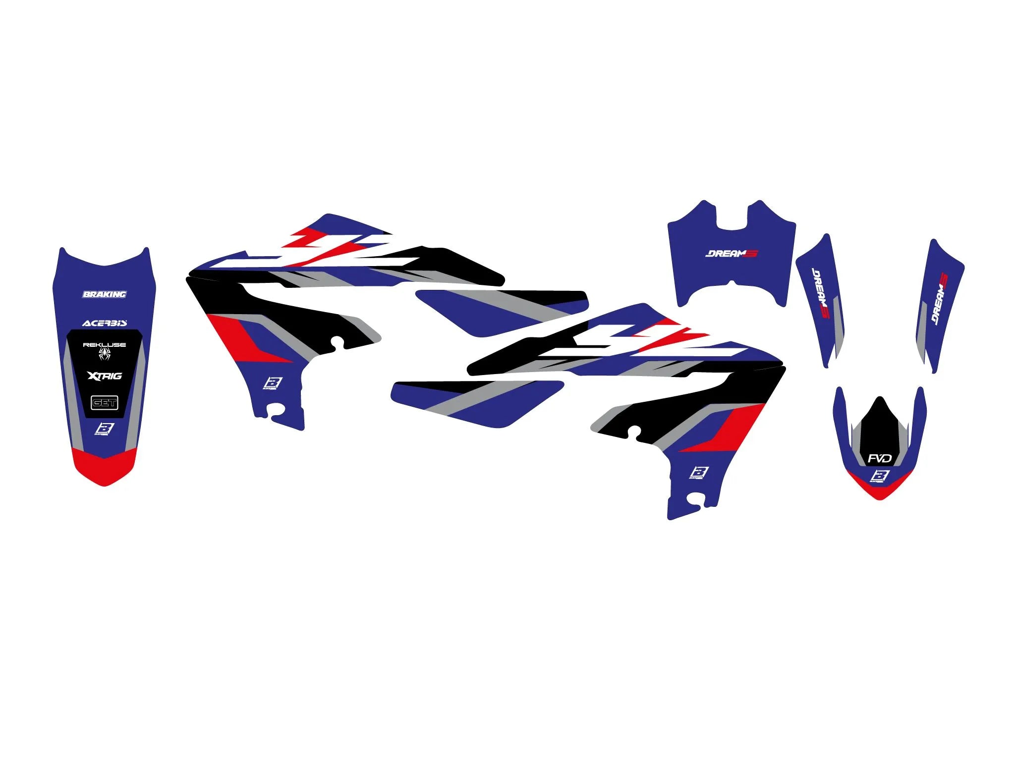Blackbird Racing Dream 5 Graphic Kit For Yamaha