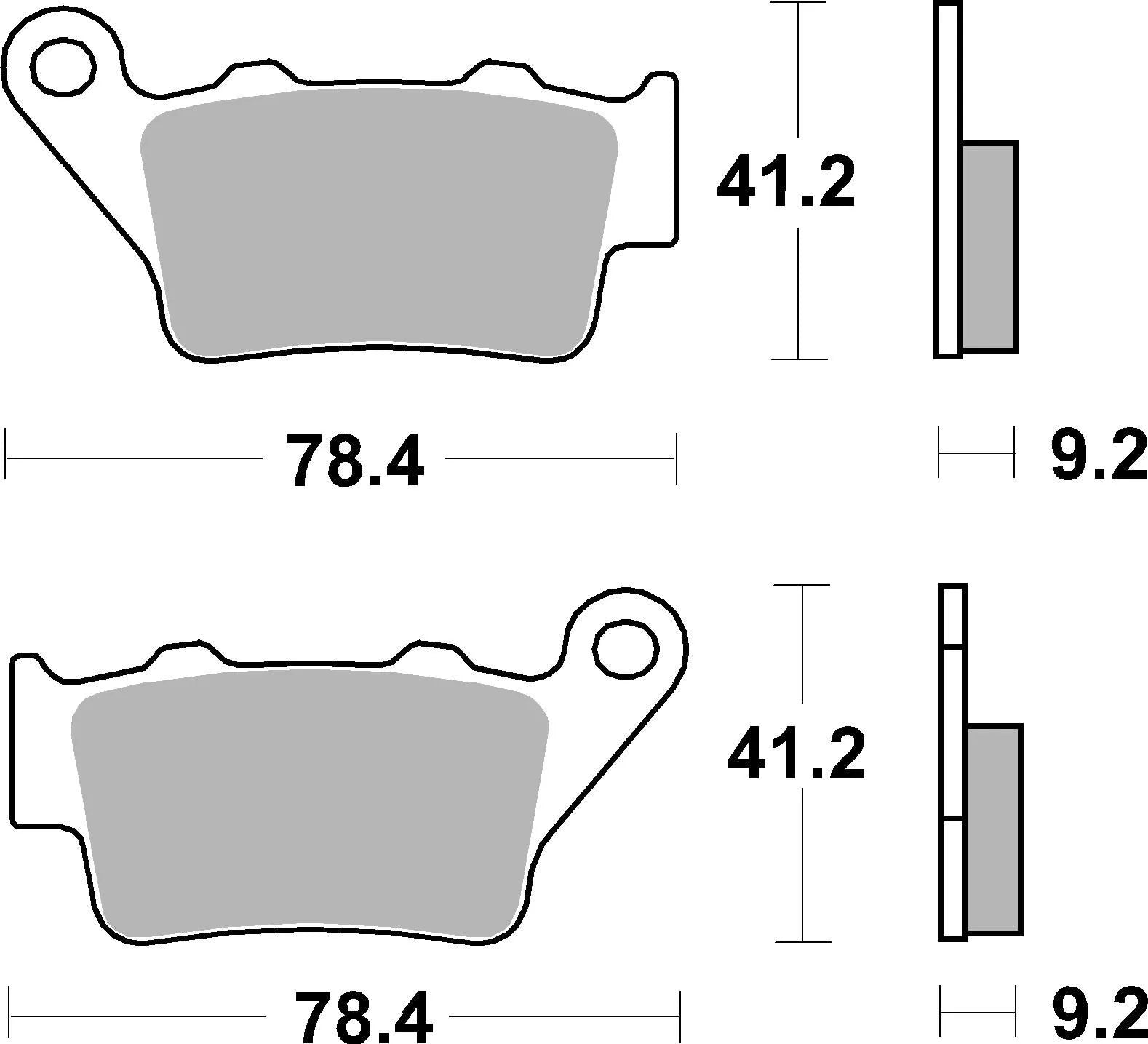 Sbs Hls Street Excel Sintered Bremseklodser - Bag