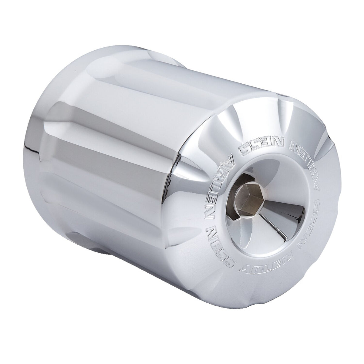 Arlen Ness reusable billet oil filter kit - Deep Cut - Chrome