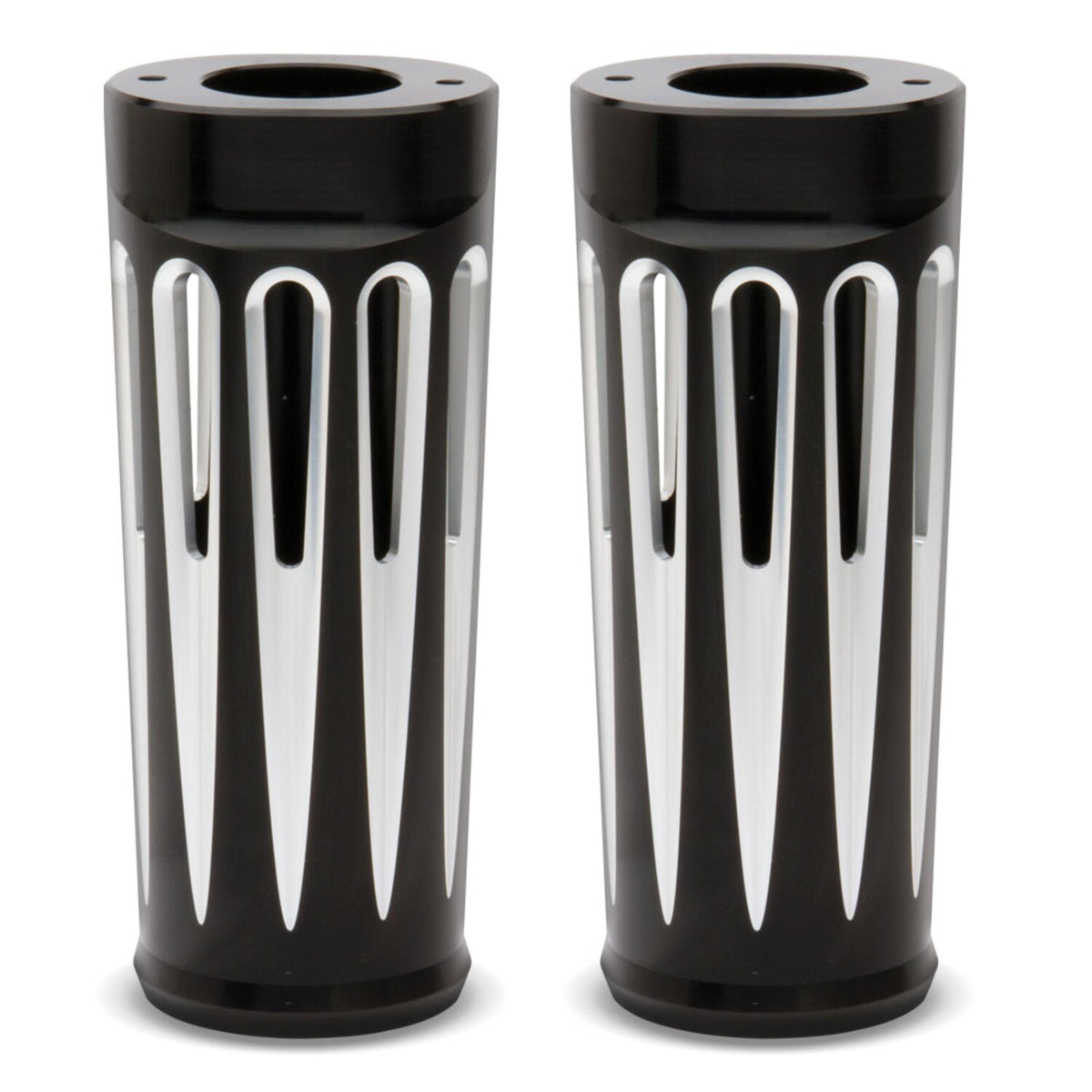 Arlen Ness Deep Cut fork boots +2" - Black contrast machined