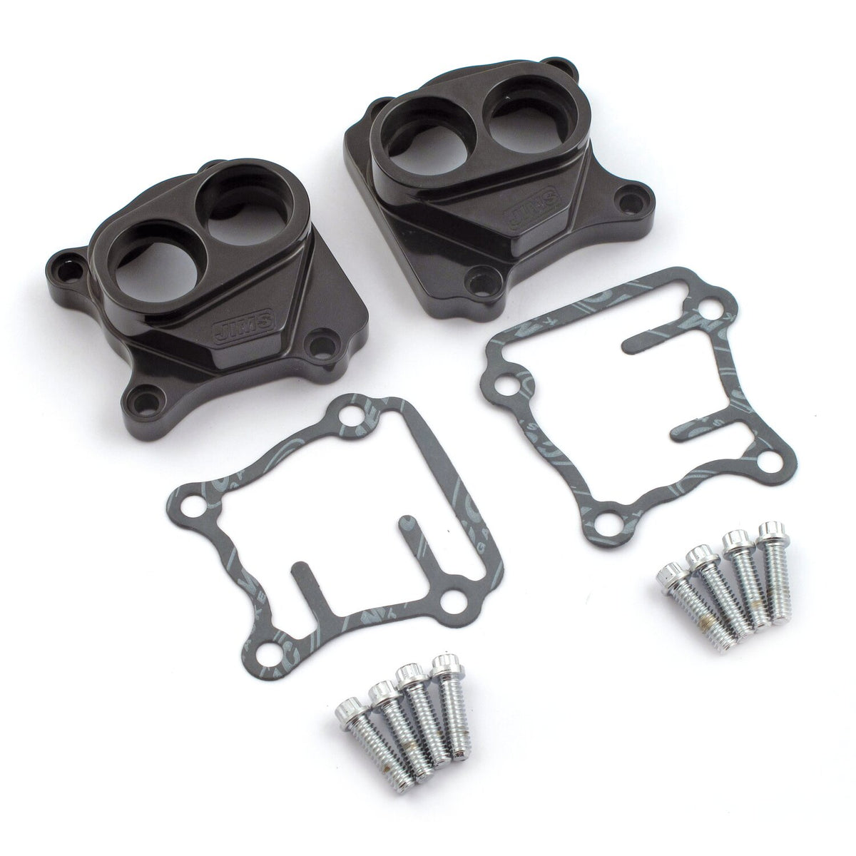 JIMS Twin Cam billet tappet cover set - Black