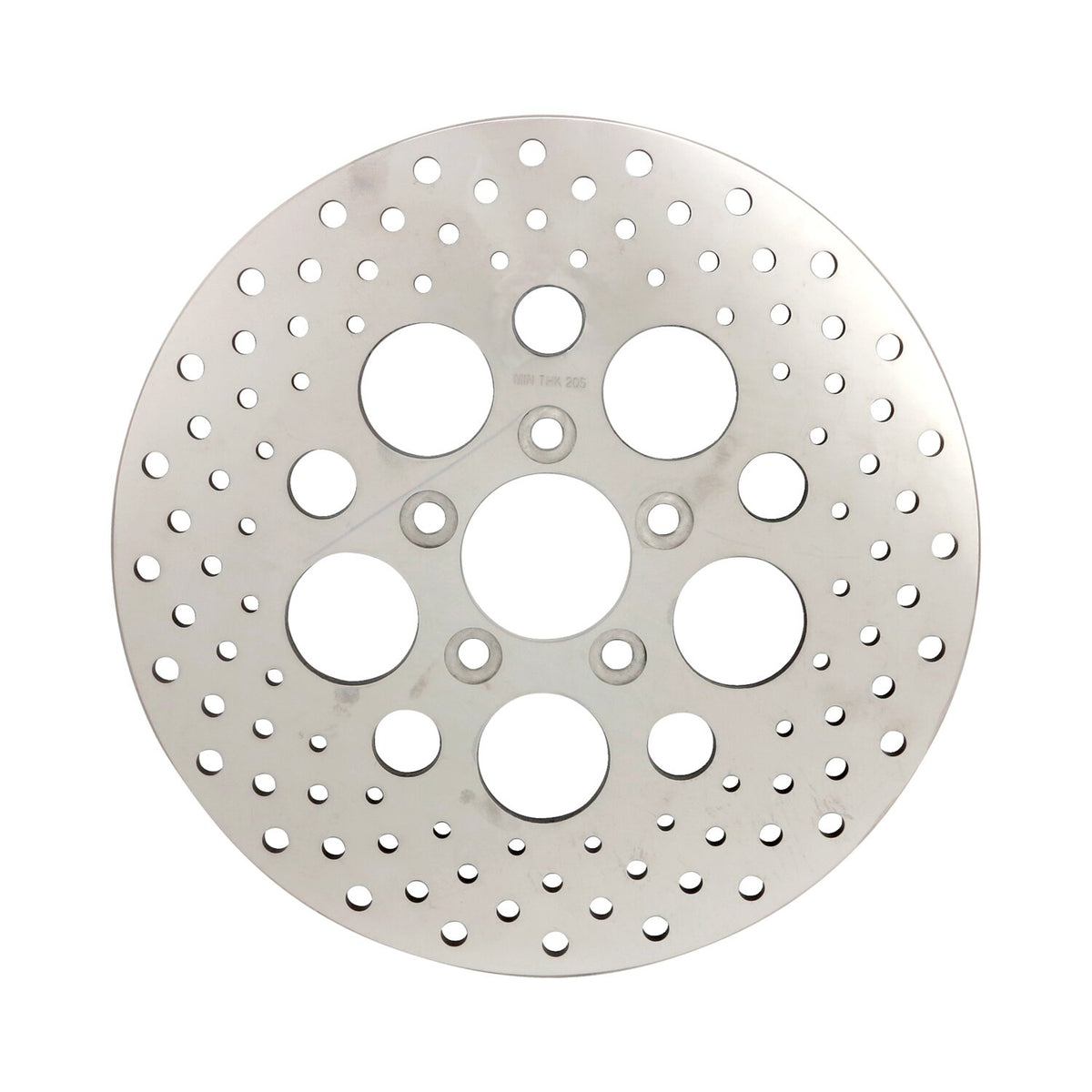 MCS Brake rotor rear - Polished stainless drilled 11.5"