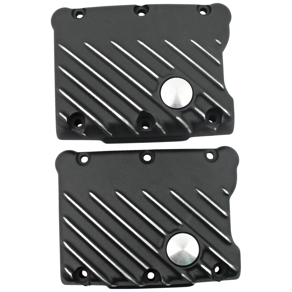 EMD Twin Cam Snatch rocker cover set - Black Cut