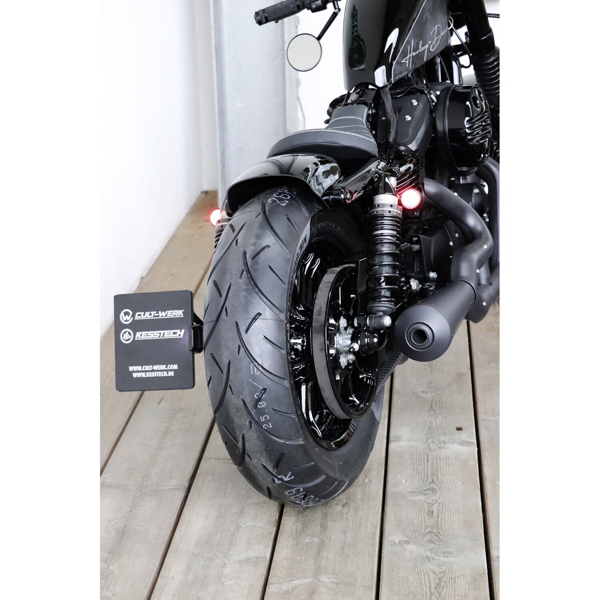 Cult-Werk XL Sportster rear fender 'Low' - Gloss black