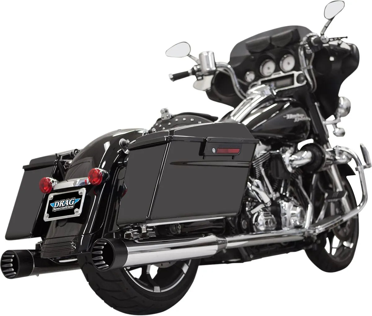 Bassani Xhaust Dnt Straight Can Slip-on Lyddæmpere - Krom
