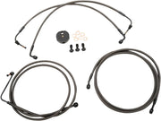La Choppers Midnight Braided Bremseklodser Kit Med Abs