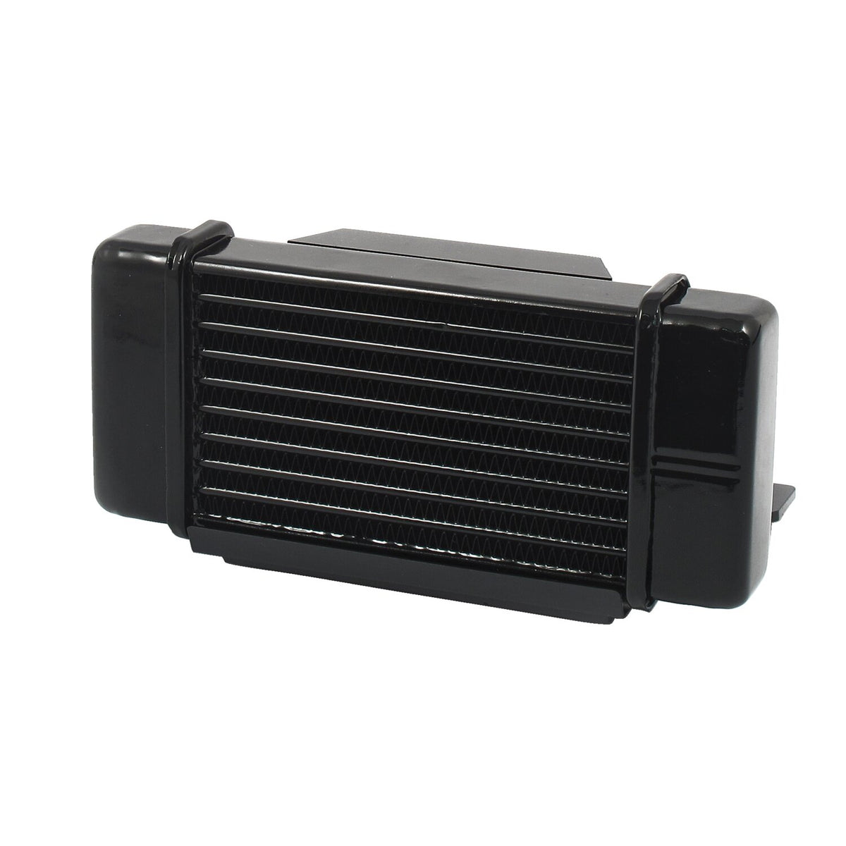 Jagg oil cooler kit - Low mount - Horizontal - 10 row - Fan