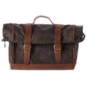 Longride click-on Old Chopper saddlebag waxed cotton - Khaki