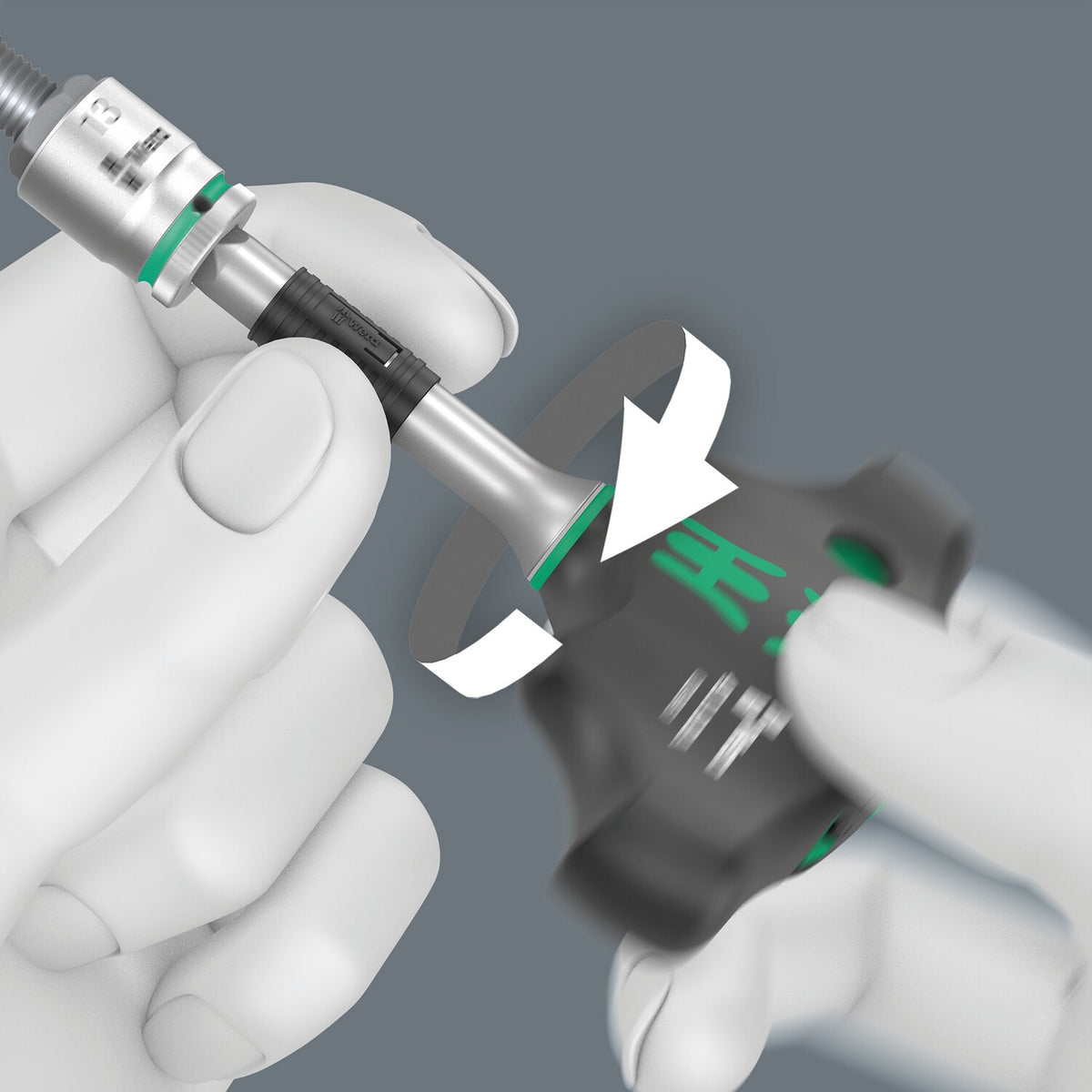 Wera Kraftform Kompact T-handle ratchet 1/4"