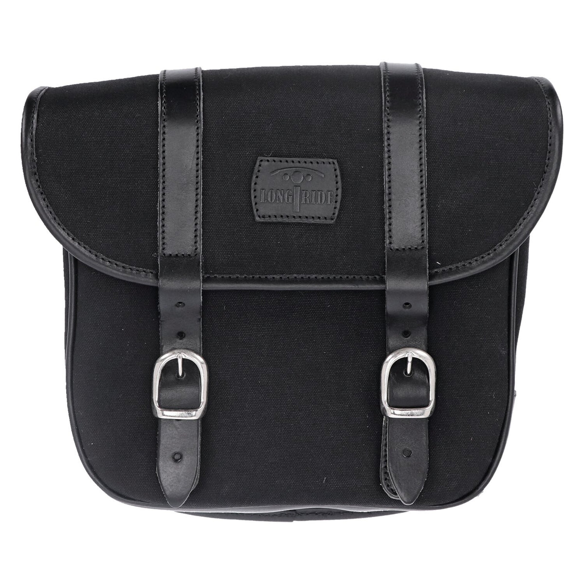 Longride Throw over saddlebags waxed cotton - Black