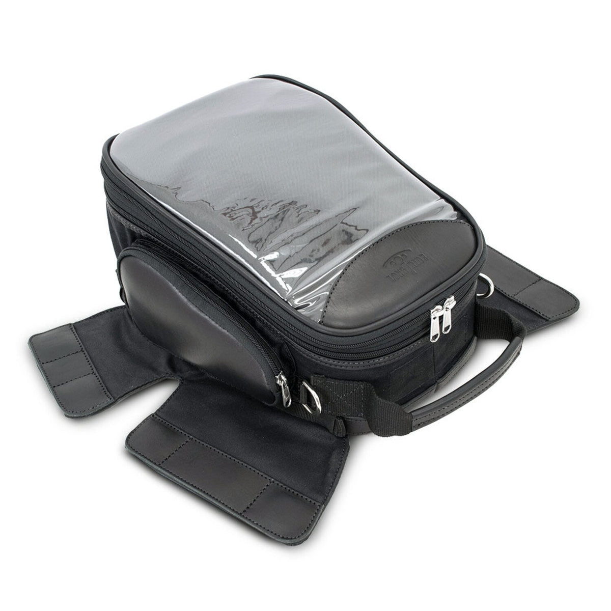 Longride Heritage waxed canvas tank bag - Black