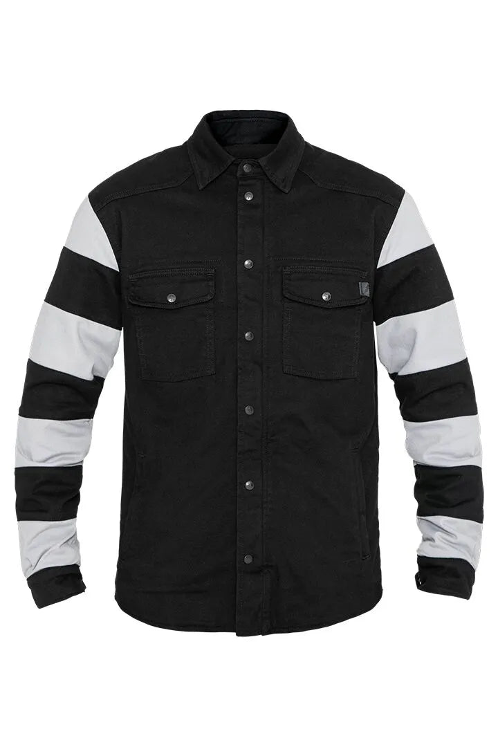 John Doe Prison Motoshirt Jacket - Black/White