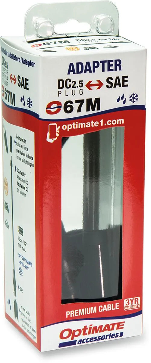 Tecmate Optimate Charger Cable Adapter