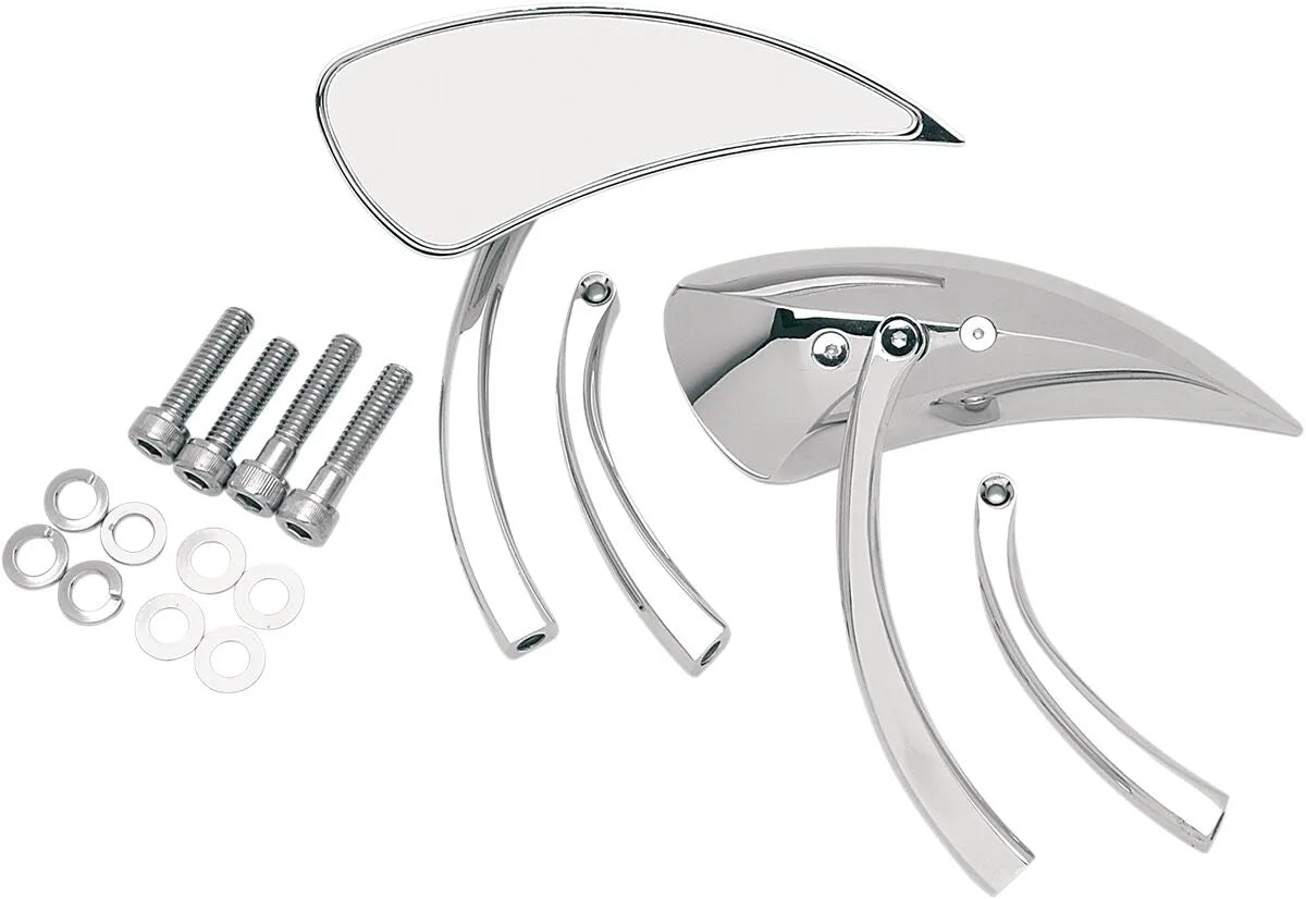 Drag Specialties Teardrop Mirrors - Chrome