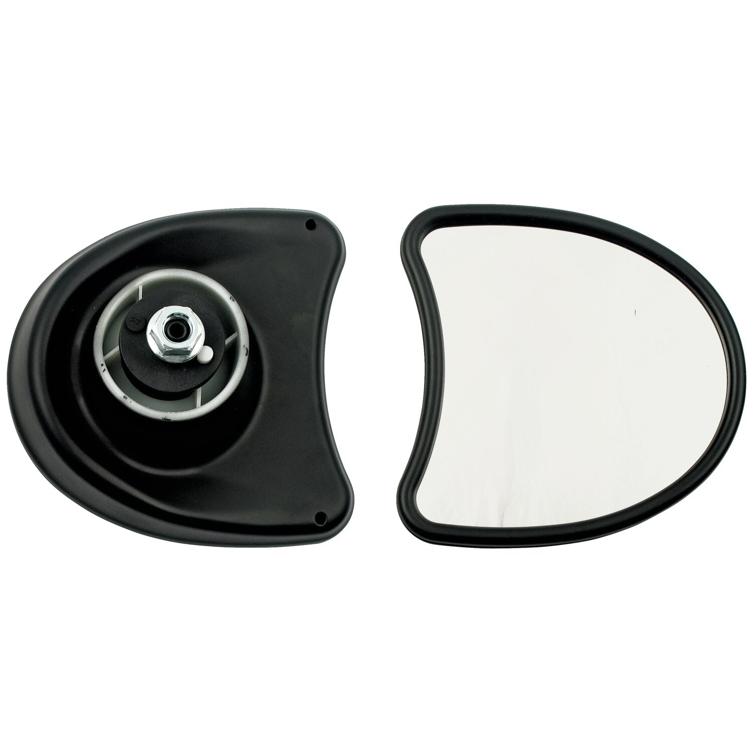 MCS Touring fairing mount mirror kit - Single vision black