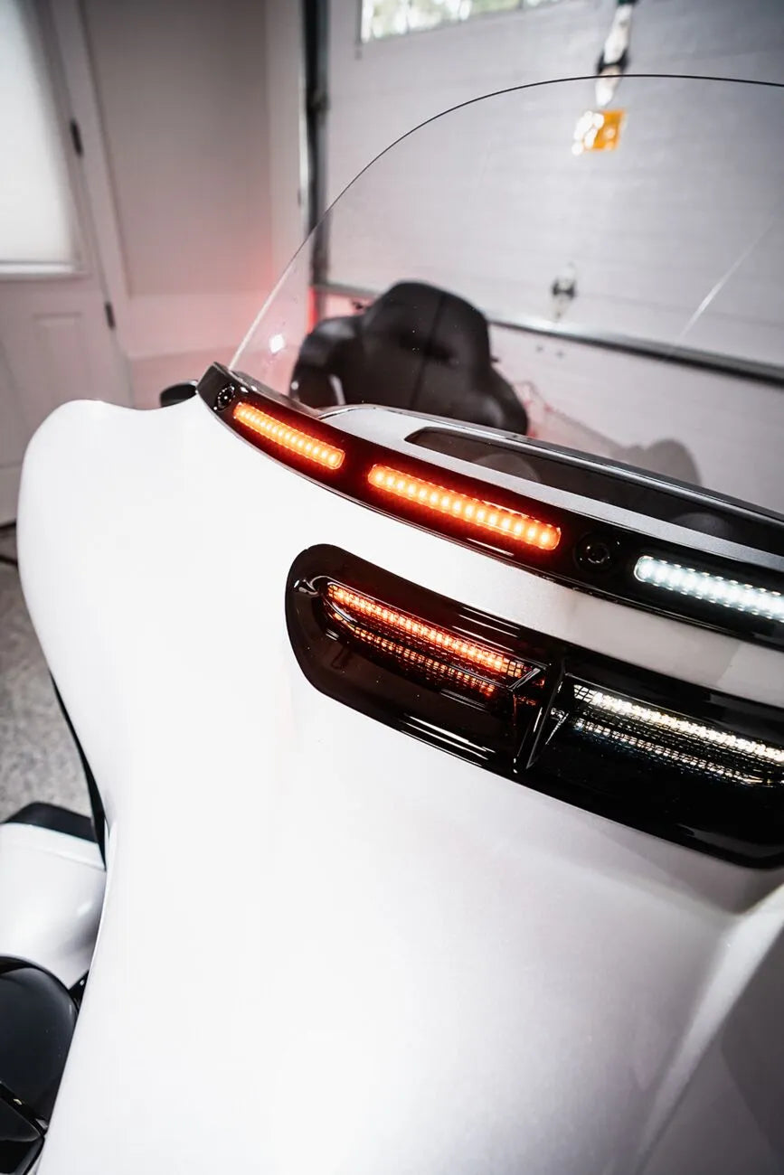 Custom Dynamics Genesis 4 Led Batwing Windshield Trim