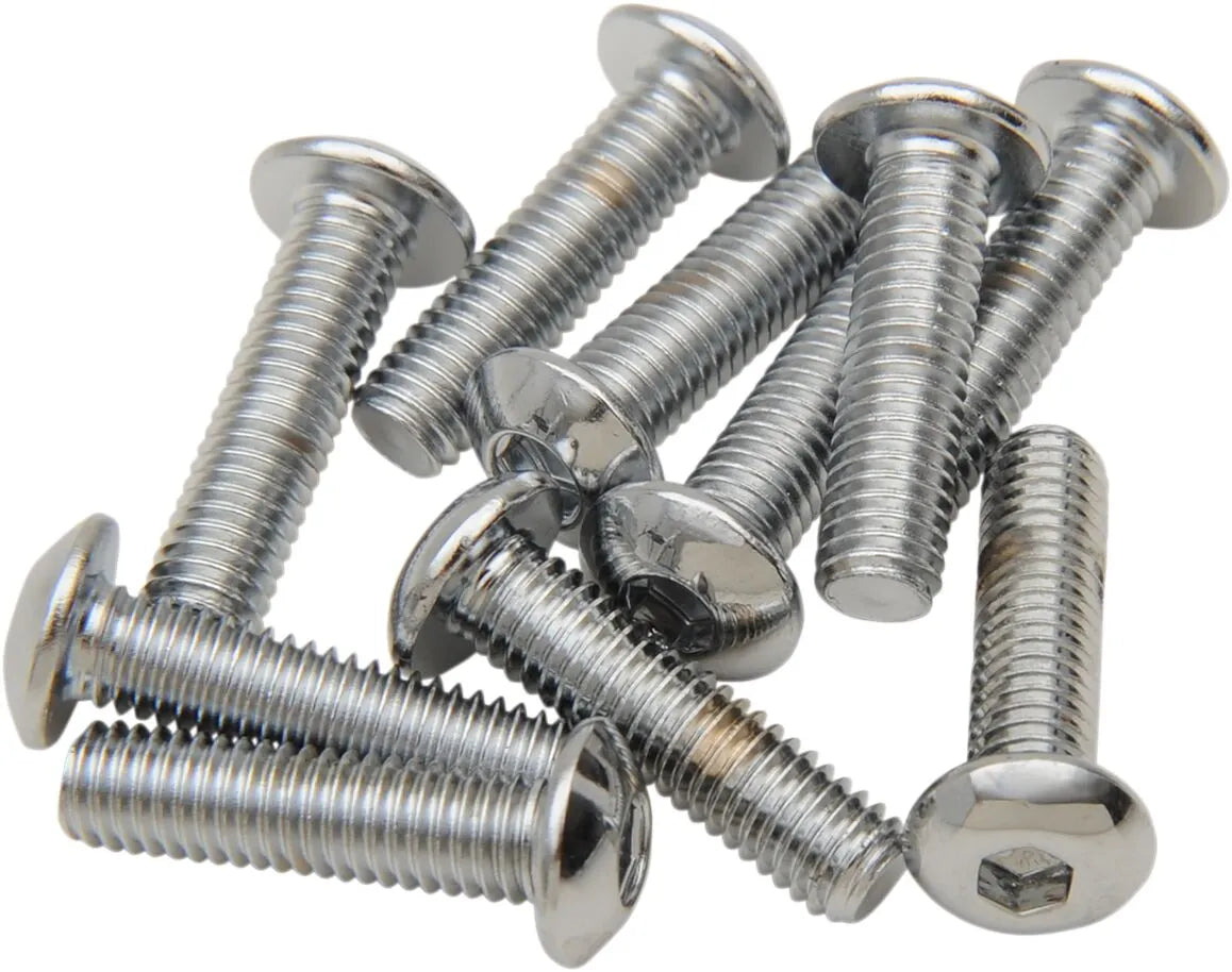 Drag Specialties Button Head Screws 10-32 Thread 1" Length