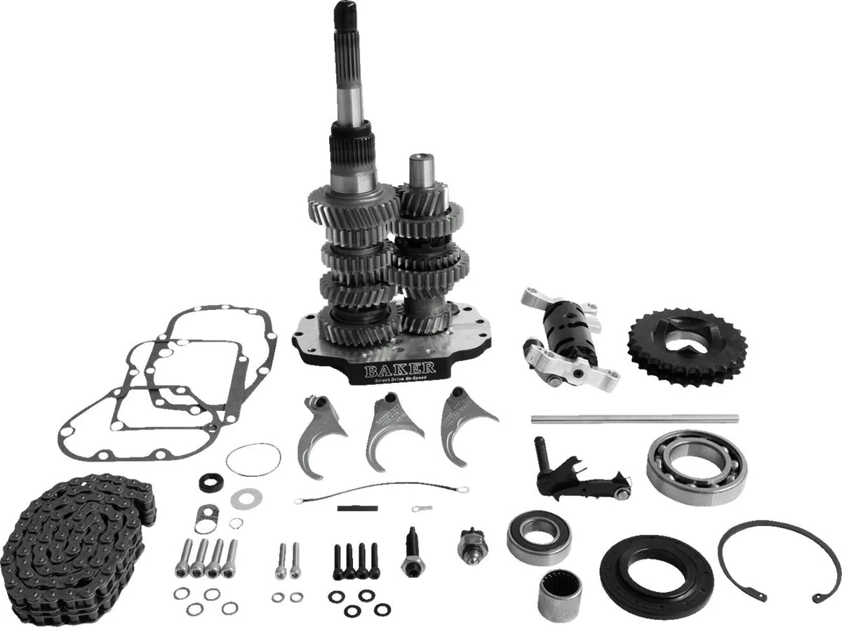 Baker Drivetrain Direct Drive 6-Speed Gear Set Black for HD