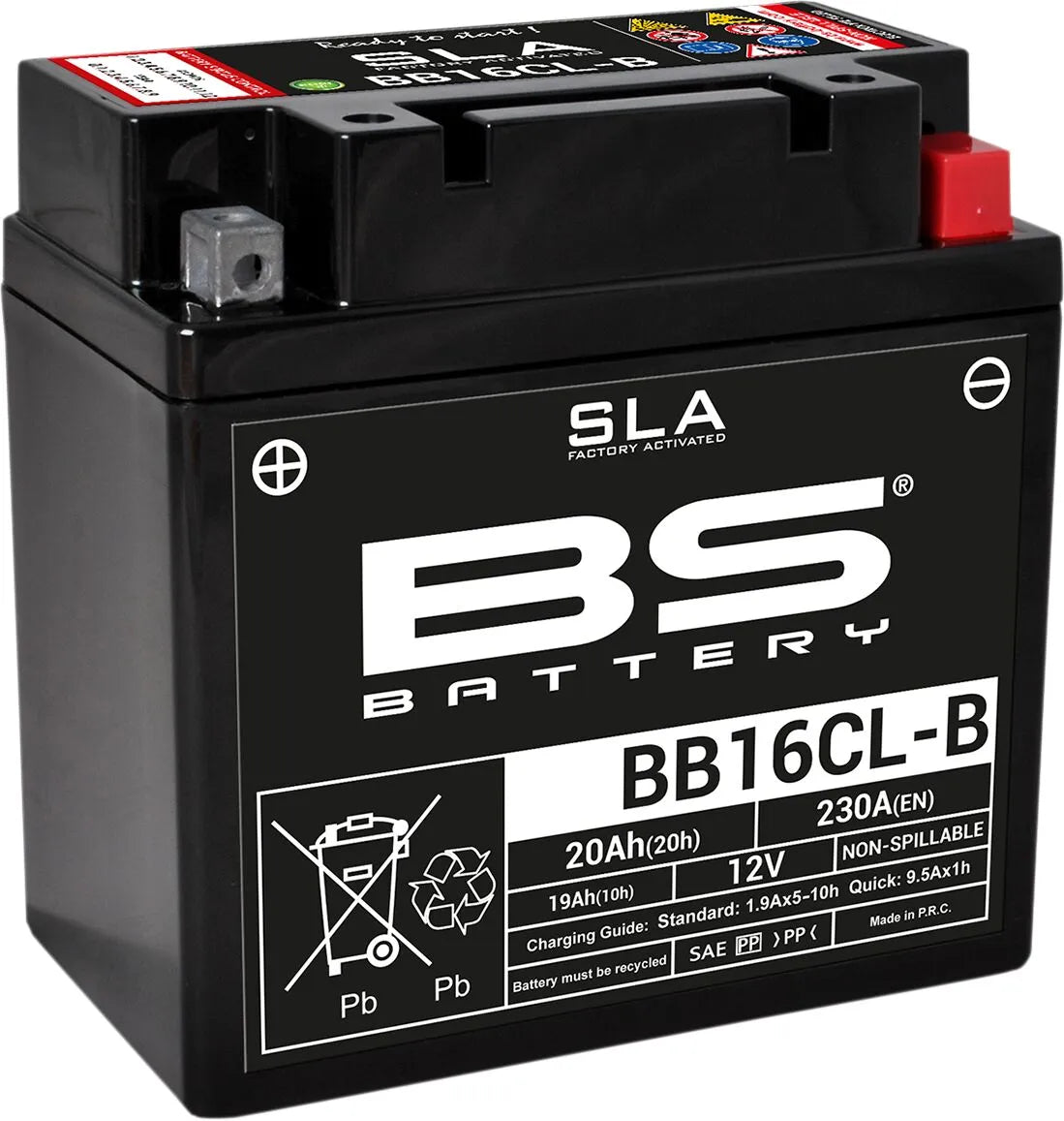 Bs Battery Agm 12v 19ah Motorcycle Battery
