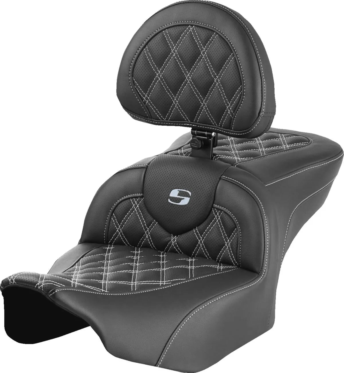 Saddlemen Roadsofa Lattice Stitch Seat - For Harley Davidson