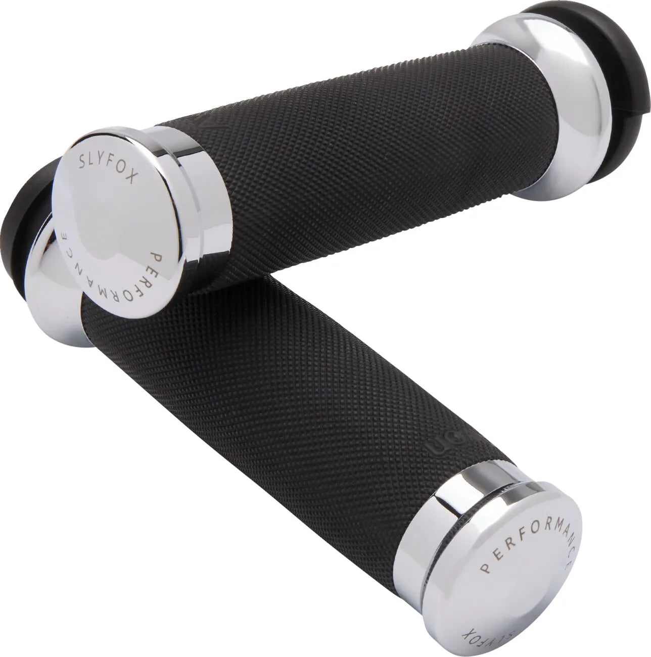 Slyfox Chrome Grips - 1" Handlebar