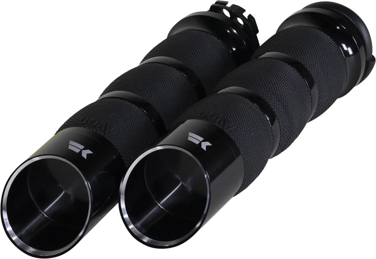 Khrome Werks Edge Grips - Black, 1" Bar