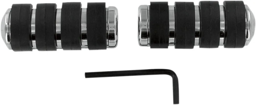 Kuryakyn Iso Pegs - Chrome & Black