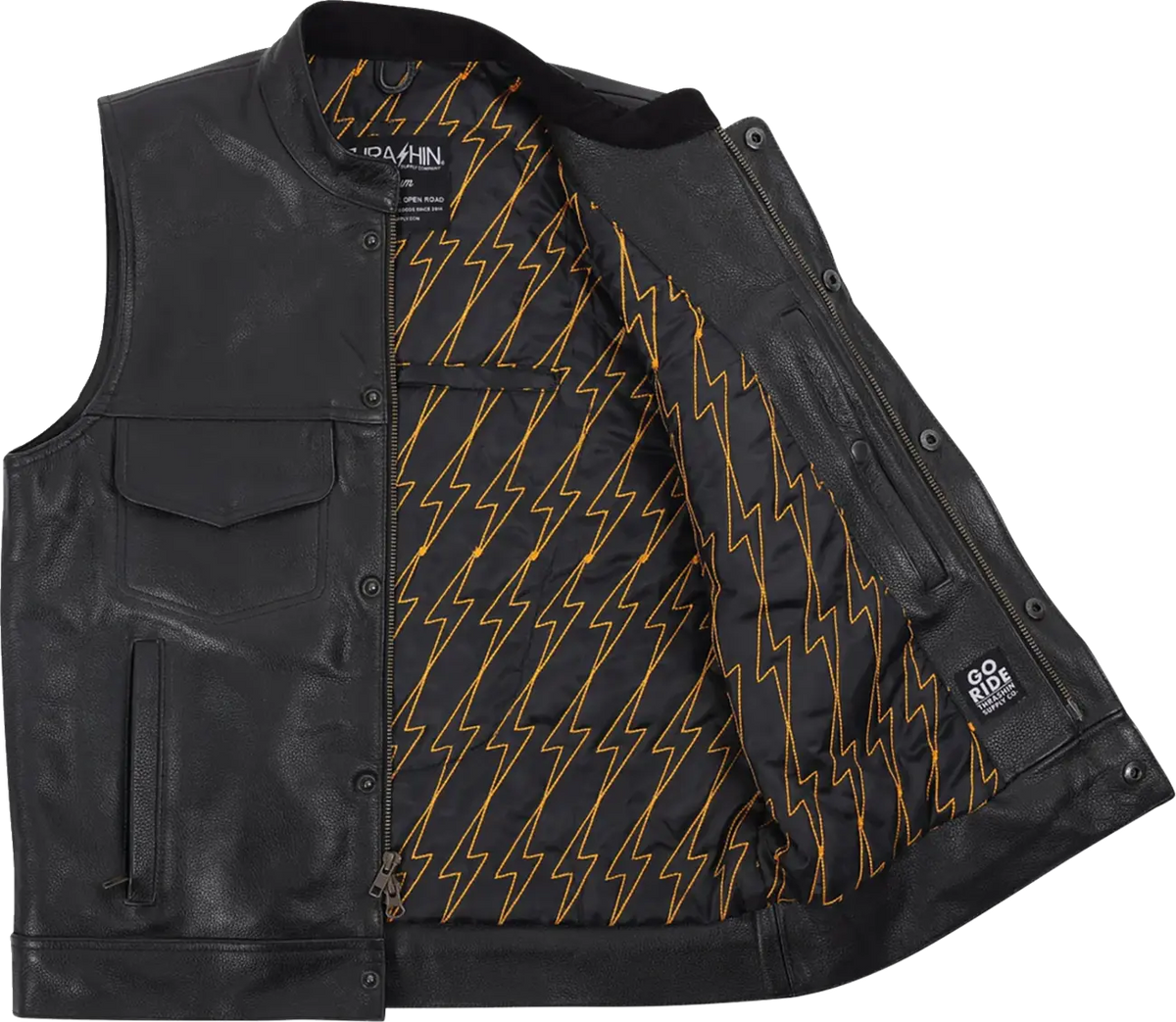 Thrashin Supply Co Mulholland Leather Riding Vest