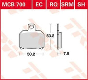 Trw Sh Series Sintrede Bremseklodser Bag - Bag