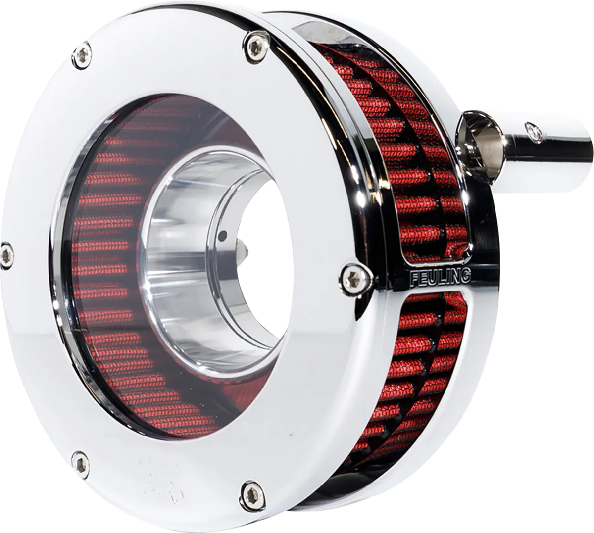 Feuling Parts BA Slim Air Cleaner Kit Chrome Red for Harley