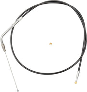 La Choppers Black Vinyl Braided Handlebar Throttle Cable