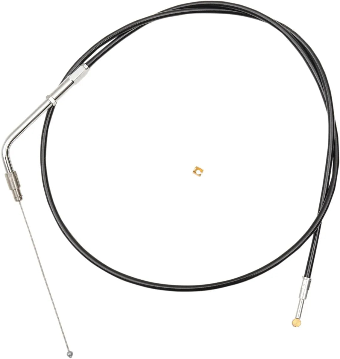 La Choppers Black Vinyl Braided Handlebar Throttle Cable