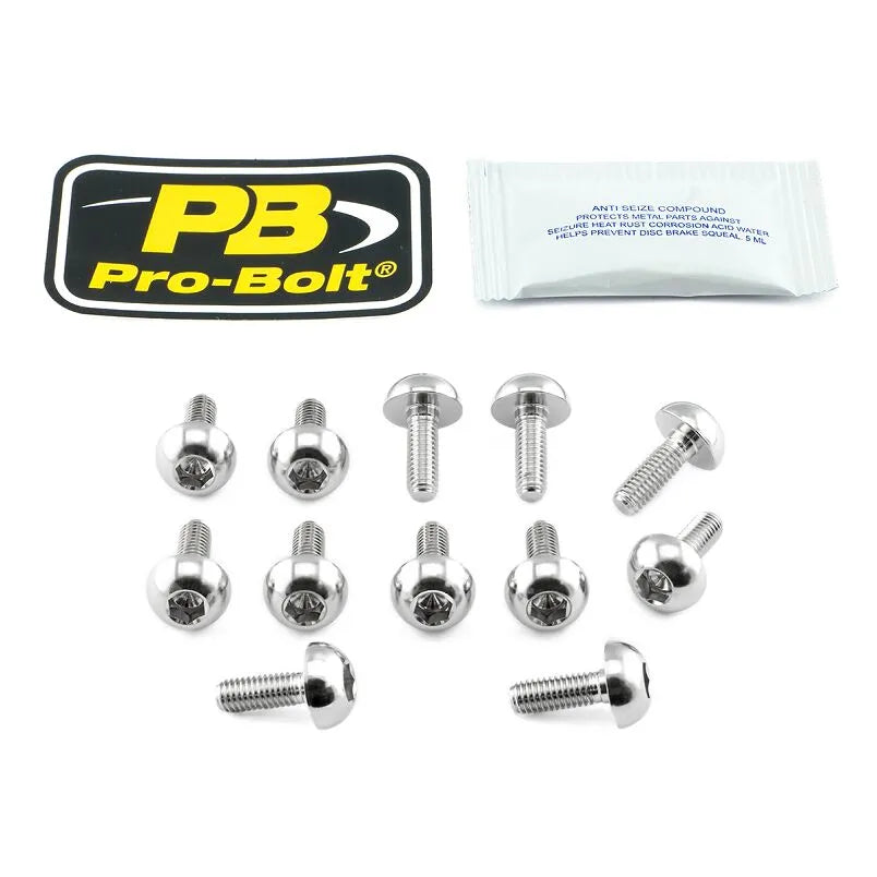 Pro Bolt Rustfrit Stål Bremse bremseskiver Monteringsbolt Kit